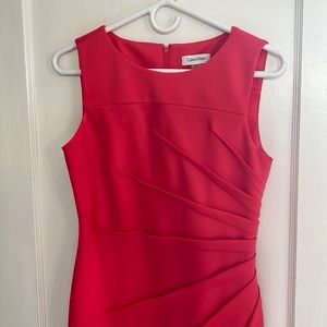 Beautiful pink/coral knee length dress!